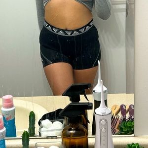 Black adidas shorts